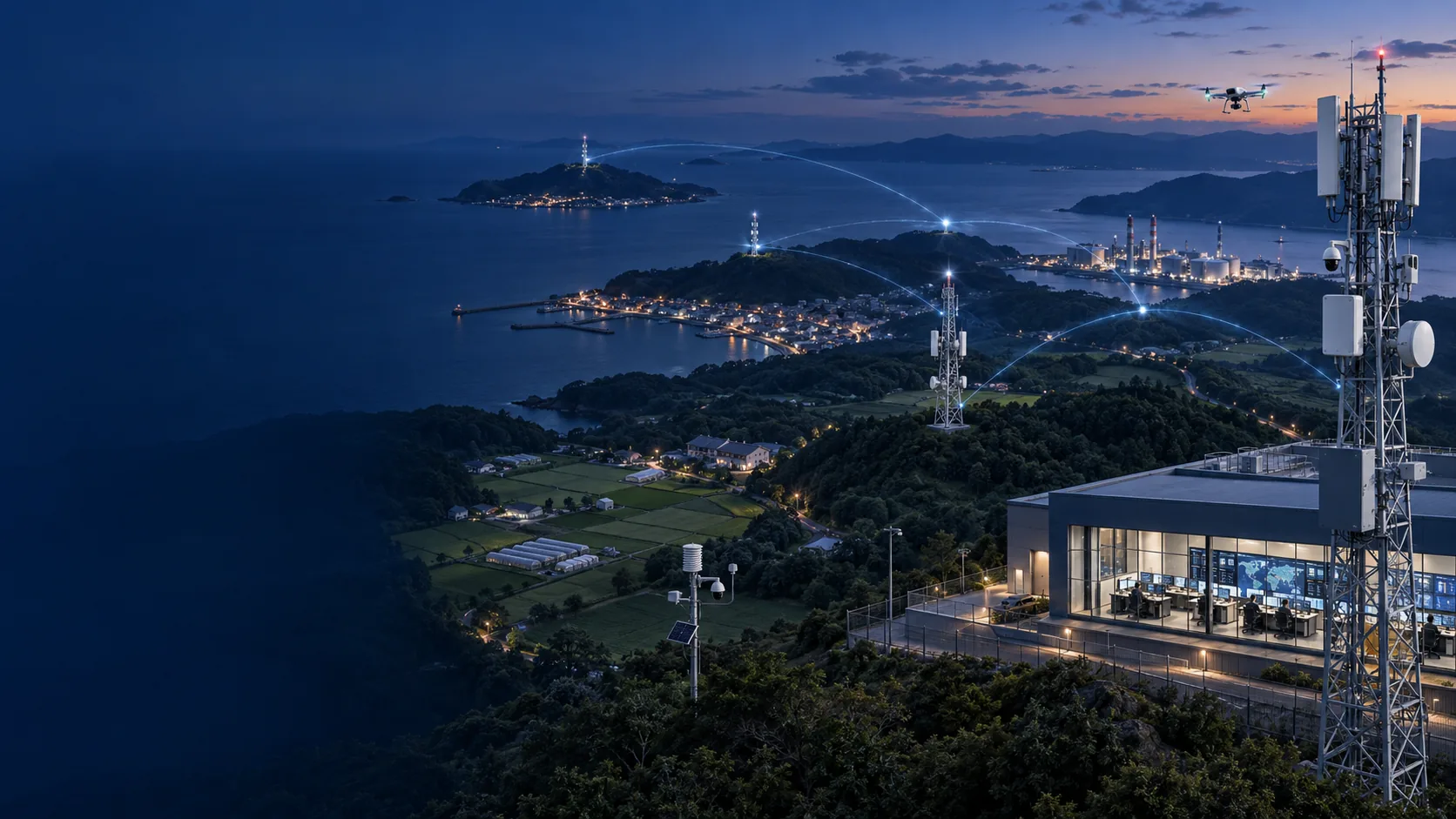 Coastal community and network stations